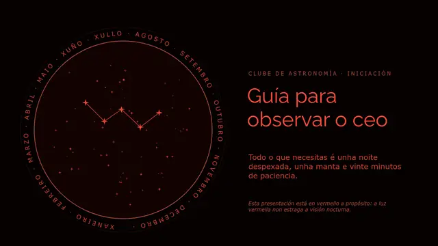 Portada da presentación «Guía para observar o ceo»