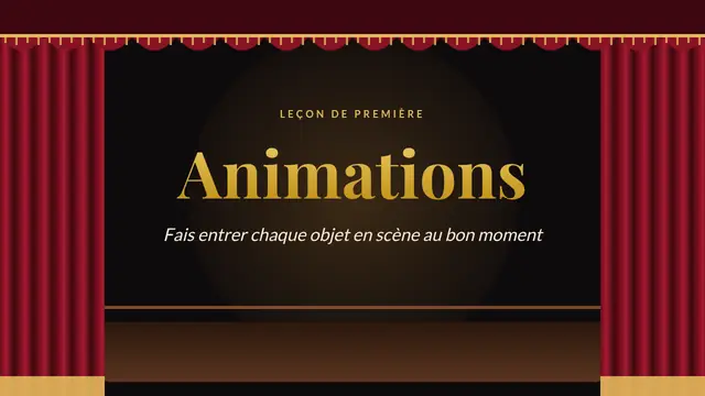 Couverture de la présentation « Les animations pas à pas »