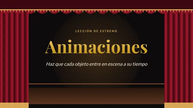 Portada de la presentación «Animaciones paso a paso»
