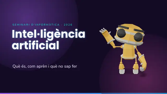 Portada de la presentació «Intel·ligència artificial»