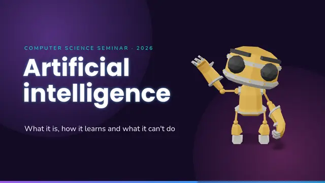 Cover of the presentation “Artificial intelligence”