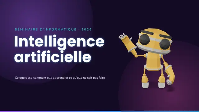 Couverture de la présentation « Intelligence artificielle »