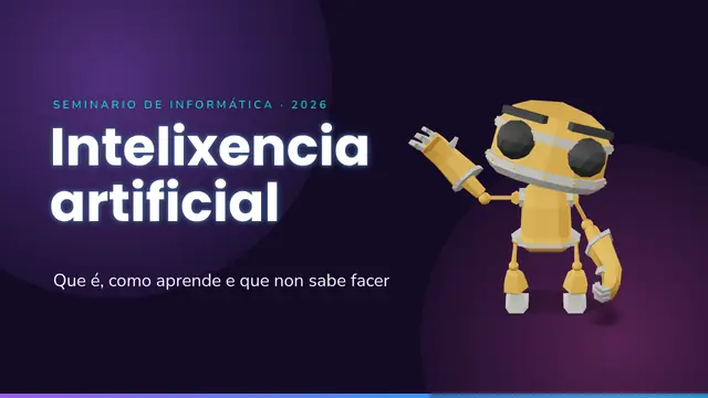 Portada da presentación «Intelixencia artificial»