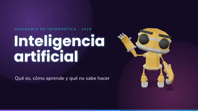 Portada de la presentación «Inteligencia artificial»