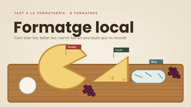 Portada de la presentació «Taula de formatges artesans»
