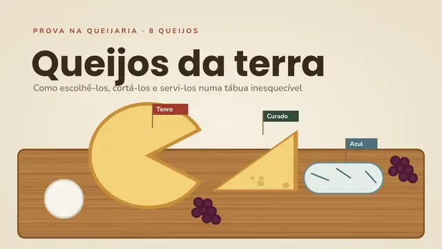 Capa da apresentação «Tábua de queijos artesanais»
