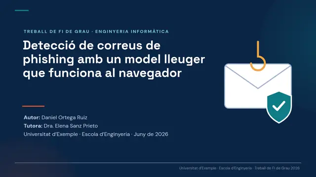 Portada de la presentació «Defensa de TFG: Enginyeria Informàtica»