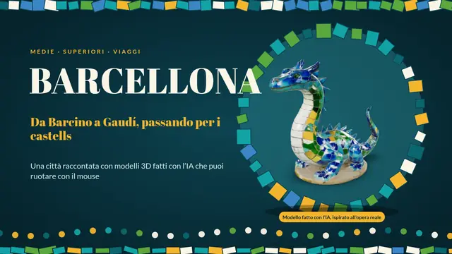 Copertina della presentazione «Barcellona: Gaudí, Barcino e castells»