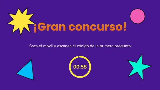 Portada de la presentación «Gran concurso de clase»