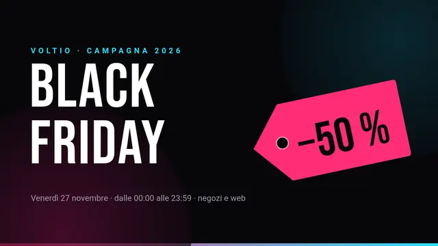 Copertina della presentazione «Campagna del Black Friday»