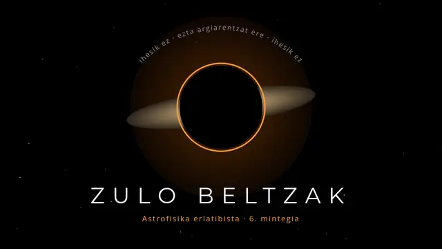 «Zulo beltzak» aurkezpenaren azala