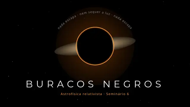 Capa da apresentação «Buracos negros»