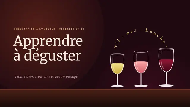 Couverture de la présentation « Dégustation de vin à l'aveugle »