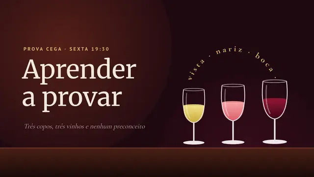 Capa da apresentação «Prova de vinho às cegas»