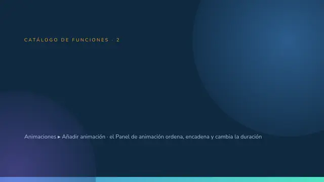 Portada de la presentación «Catálogo: animaciones»
