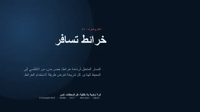 غلاف العرض التقديمي «الكتالوج: الخرائط»