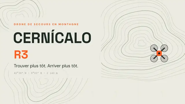 Couverture de la présentation « Cernícalo : drone de secours en montagne »