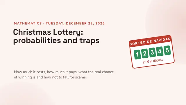 Cover of the presentation “Christmas Lottery: odds and traps”
