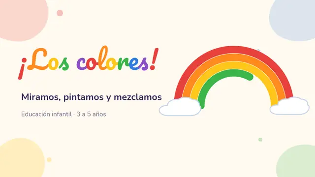 Portada de la presentación «Los colores»
