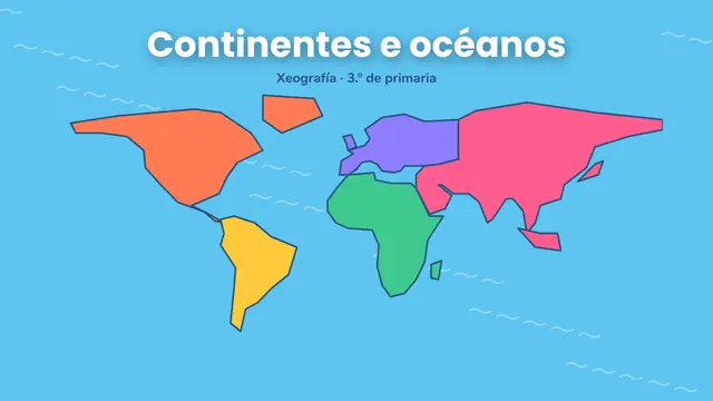 Portada da presentación «Continentes e océanos»