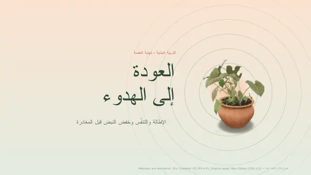 غلاف العرض التقديمي «التهدئة: الإطالة والتنفس»