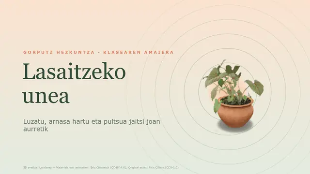 «Lasaitasunera itzuli: luzatu eta arnastu» aurkezpenaren azala