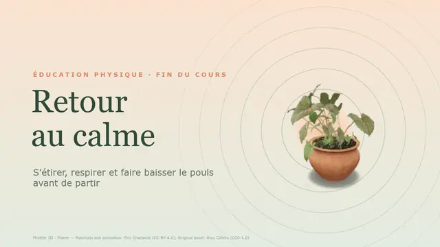 Couverture de la présentation « Retour au calme : s'étirer et respirer »