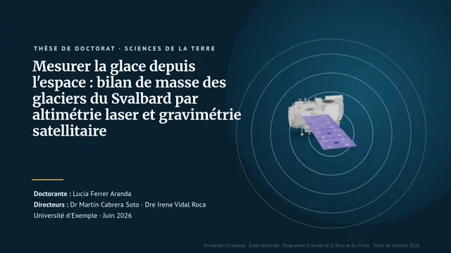 Couverture de la présentation « Soutenance de thèse de doctorat : sciences de la Terre »