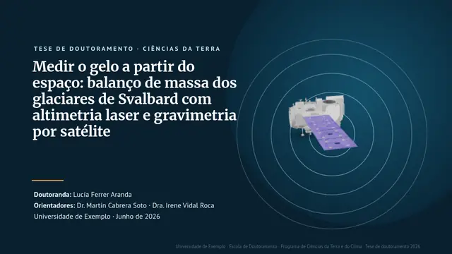 Capa da apresentação «Defesa de tese de doutoramento: Ciências da Terra»