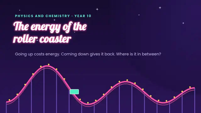 Cover of the presentation “Energy on the roller coaster”
