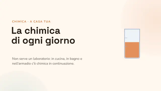 Copertina della presentazione «La chimica di tutti i giorni»