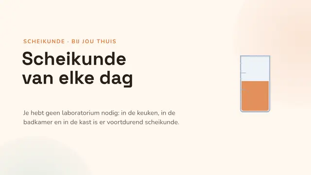 Titeldia van de presentatie ‘Chemie van alledag’