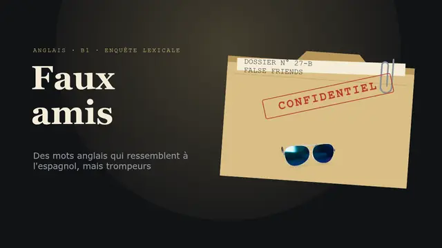 Couverture de la présentation « Les faux amis en anglais »