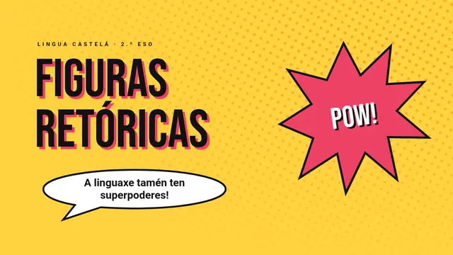 Portada da presentación «Figuras retóricas en cómic»
