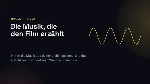 Titelfolie der Präsentation „Die Filmmusik“