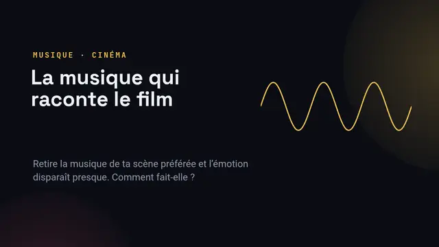 Couverture de la présentation « La bande originale de film »
