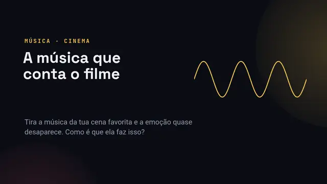Capa da apresentação «A banda sonora do cinema»