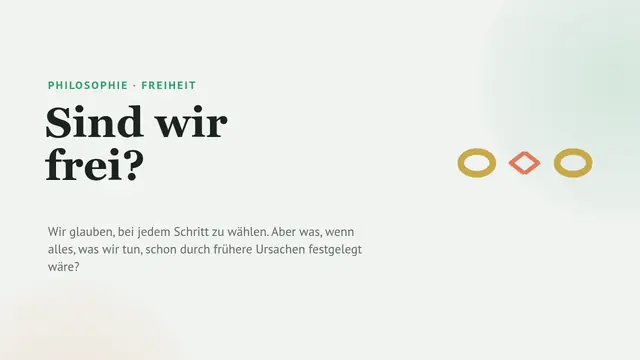 Titelfolie der Präsentation „Freiheit und Verantwortung“