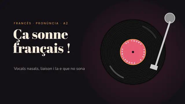 Portada de la presentació «Francès: els sons»