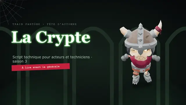 Couverture de la présentation « Train fantôme : le script »
