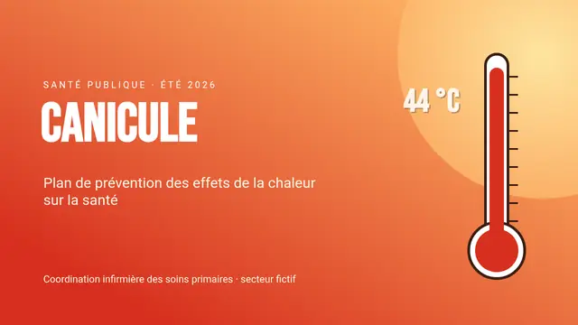 Couverture de la présentation « Canicule : plan de santé »