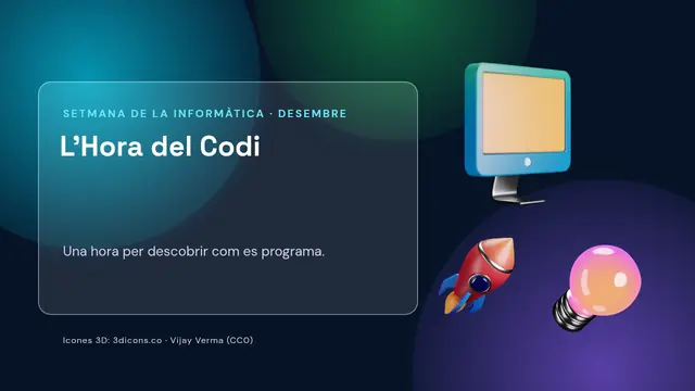 Portada de la presentació «L'Hora del Codi»