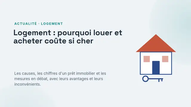 Couverture de la présentation « Logement : pourquoi louer et acheter coûte si cher »
