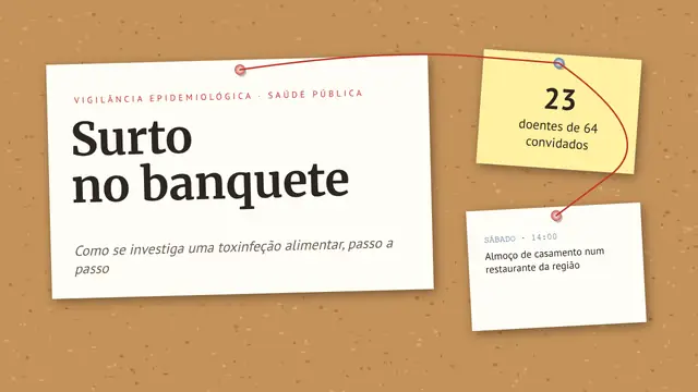 Capa da apresentação «Investigar um surto alimentar»