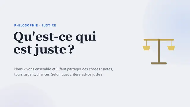 Couverture de la présentation « Justice et vivre-ensemble »