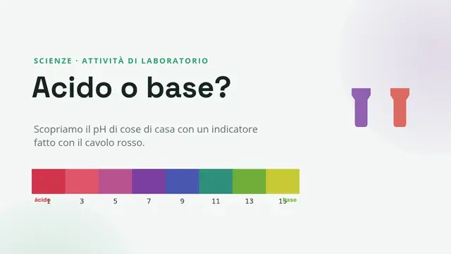 Copertina della presentazione «Laboratorio: acido o base?»