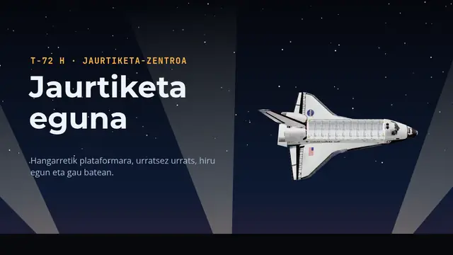 «Jaurtiketa eguna» aurkezpenaren azala
