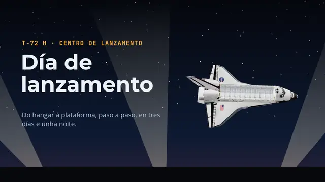 Portada da presentación «Día de lanzamento»