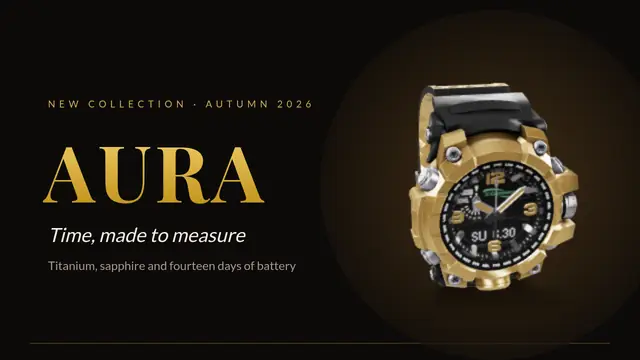 Cover of the presentation “Launch: smartwatch”