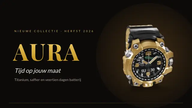 Titeldia van de presentatie ‘Lancering: smartwatch’